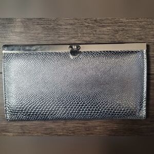 ALDO Silver Metallic Clutch